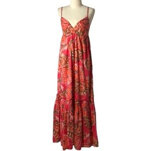 New your & Company Cotton Floral Maxi Sundress Dress size M